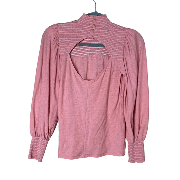 Nation Pink Zahara Feme Mock Neck Tee sz XS - Picture 3 of 8